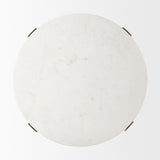 Atticus Marble and Antiqued Gold Metal Coffee Table from Mercana - Luna Furniture