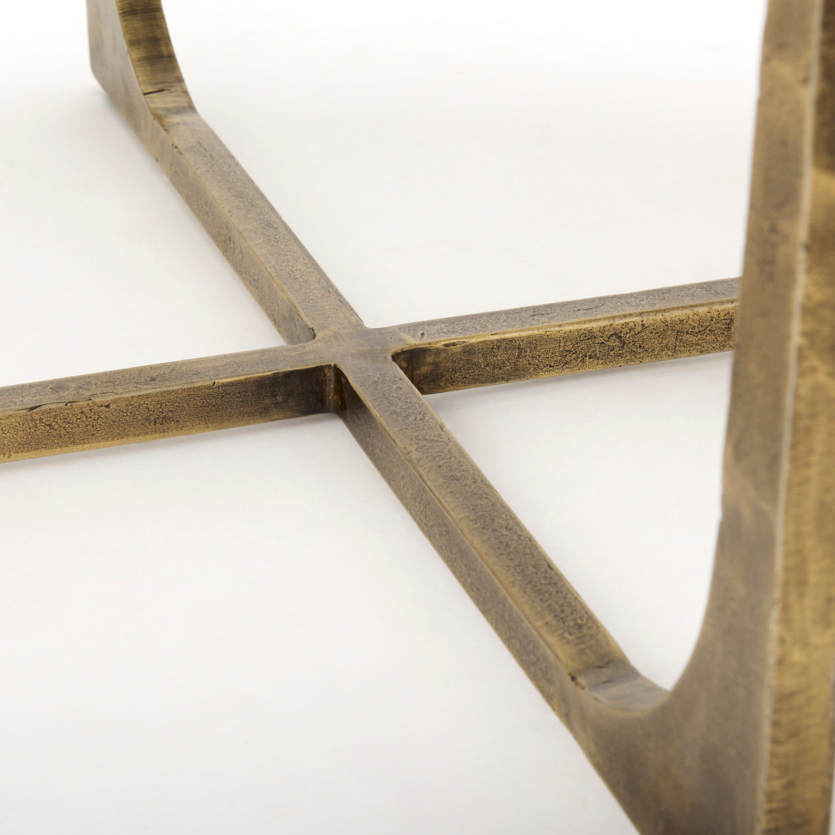 Atticus Marble and Antiqued Gold Metal Coffee Table from Mercana - Luna Furniture