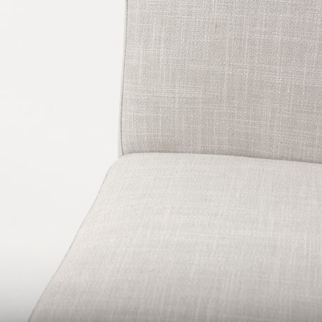 Stamford Beige Upholstered Seat w/ Wood Back, Black Metal Frame Dining Chair from Mercana - Luna Furniture