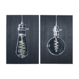 Bright Idea I by Mercana Studio a Hand Embellished Textured Canvas from Mercana - Luna Furniture