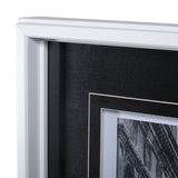 B&W Bridge of Sighs by Danny Head a Hand Embellished Textured Framed Photo Art Print Matted under Gl from Mercana - Luna Furniture