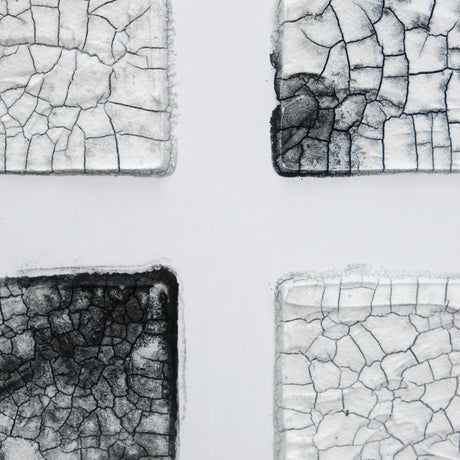 Cracking Blocks by Studio M a handmade Original Framed Artwork under Glass from Mercana - Luna Furniture