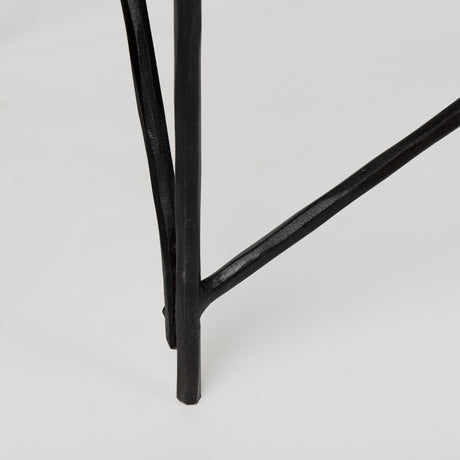 Lorlei Marble Top w/ Gray Iron Base Console Table from Mercana - Luna Furniture
