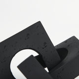 Linx Small Matte Black Resin Sculpture Decorative Object from Mercana - Luna Furniture