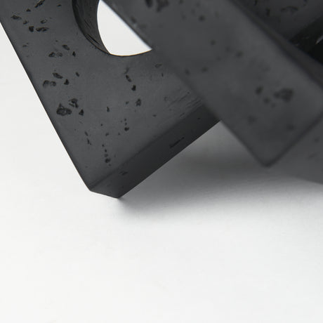 Linx Small Matte Black Resin Sculpture Decorative Object from Mercana - Luna Furniture