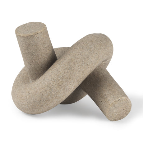 Otto Sandstone Resin Small Knot Sculpture Decorative Object from Mercana - Luna Furniture