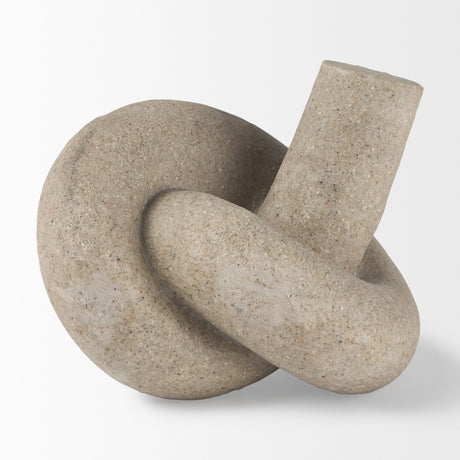 Otto Sandstone Resin Small Knot Sculpture Decorative Object from Mercana - Luna Furniture