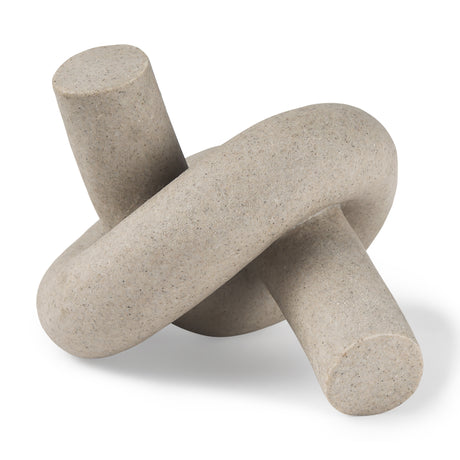 Otto Sandstone Resin Large Knot Sculpture Decorative Object from Mercana - Luna Furniture