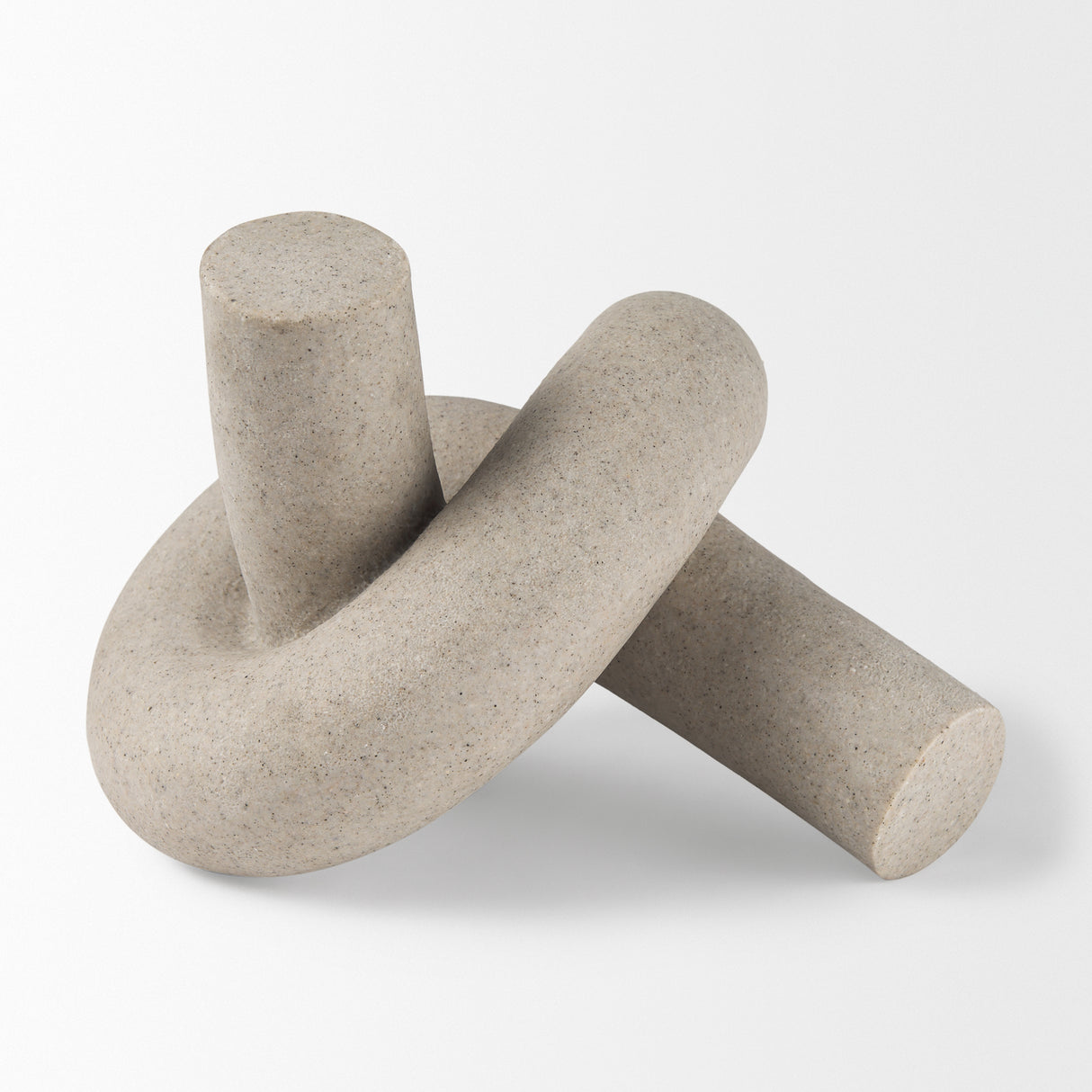 Otto Sandstone Resin Large Knot Sculpture Decorative Object from Mercana - Luna Furniture