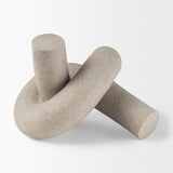 Otto Sandstone Resin Large Knot Sculpture Decorative Object from Mercana - Luna Furniture