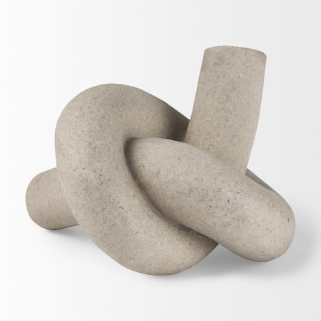 Otto Sandstone Resin Large Knot Sculpture Decorative Object from Mercana - Luna Furniture