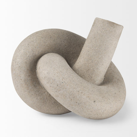 Otto Sandstone Resin Large Knot Sculpture Decorative Object from Mercana - Luna Furniture