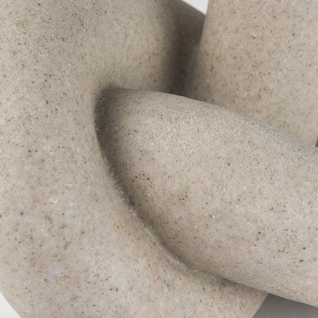 Otto Sandstone Resin Large Knot Sculpture Decorative Object from Mercana - Luna Furniture