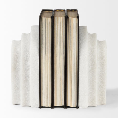 Empire Granite Resin Arc Book End Set from Mercana - Luna Furniture