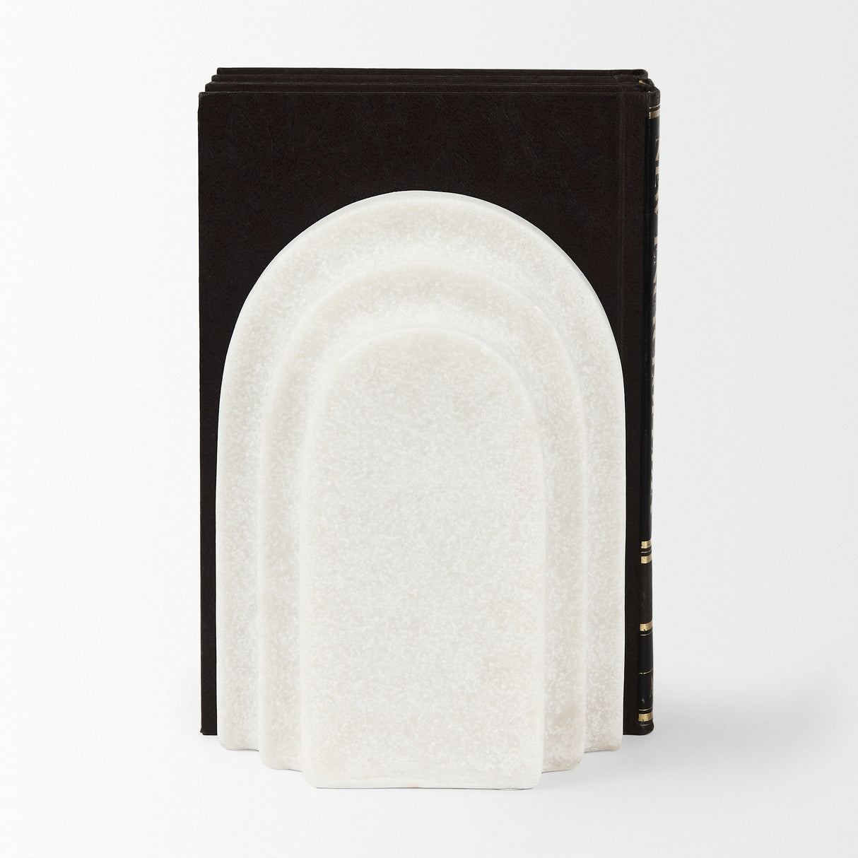 Empire Granite Resin Arc Book End Set from Mercana - Luna Furniture