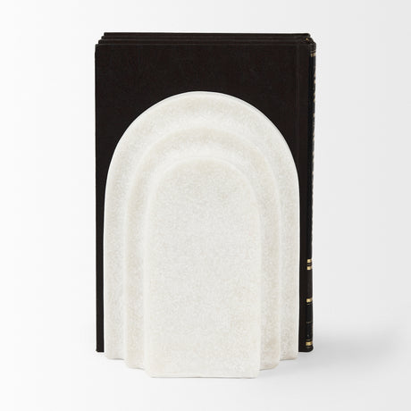 Empire Granite Resin Arc Book End Set from Mercana - Luna Furniture