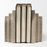 Empire Sandstone Resin Arc Book End Set from Mercana - Luna Furniture