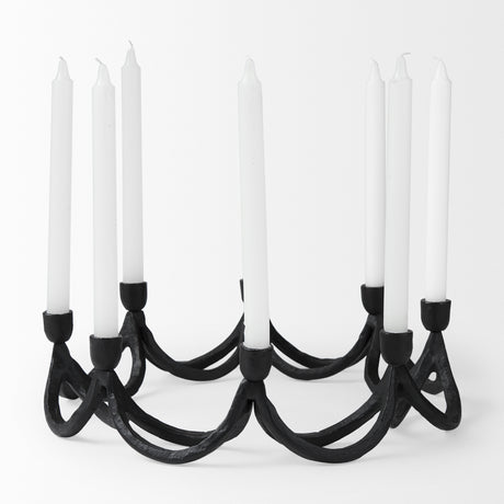 Seraph Round Candle Holder from Mercana - Luna Furniture