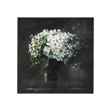 Still life flowers I by Mercana Studio a Hand Embellished Textured Canvas from Mercana - Luna Furniture