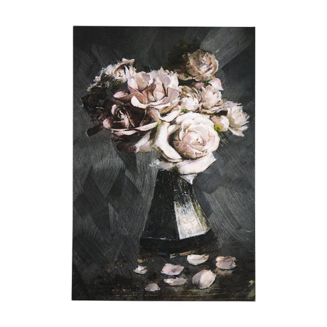 Still life flowers IV by Mercana Studio a Hand Embellished Textured Canvas from Mercana - Luna Furniture