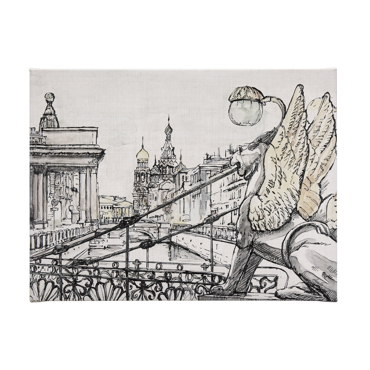 Travel memories III by Mercana Studio a Hand Embellished Textured Canvas from Mercana - Luna Furniture