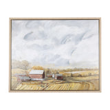 Farmland view I by Mercana Studio a Hand Embellished Textured Framed Canvas from Mercana - Luna Furniture
