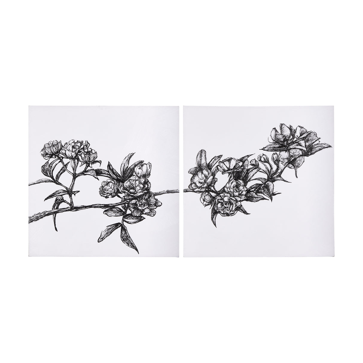 Cherry Blossom I by Mercana Studio a Hand Embellished Textured Canvas from Mercana - Luna Furniture