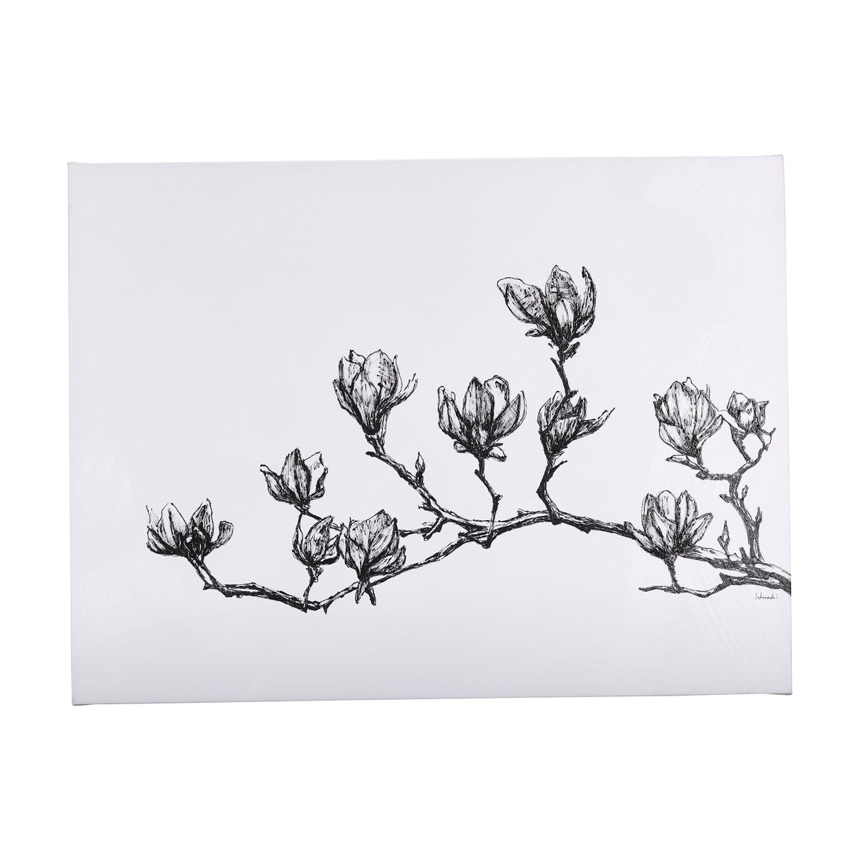 Magnolia II by Mercana Studio a Hand Embellished Textured Canvas from Mercana - Luna Furniture