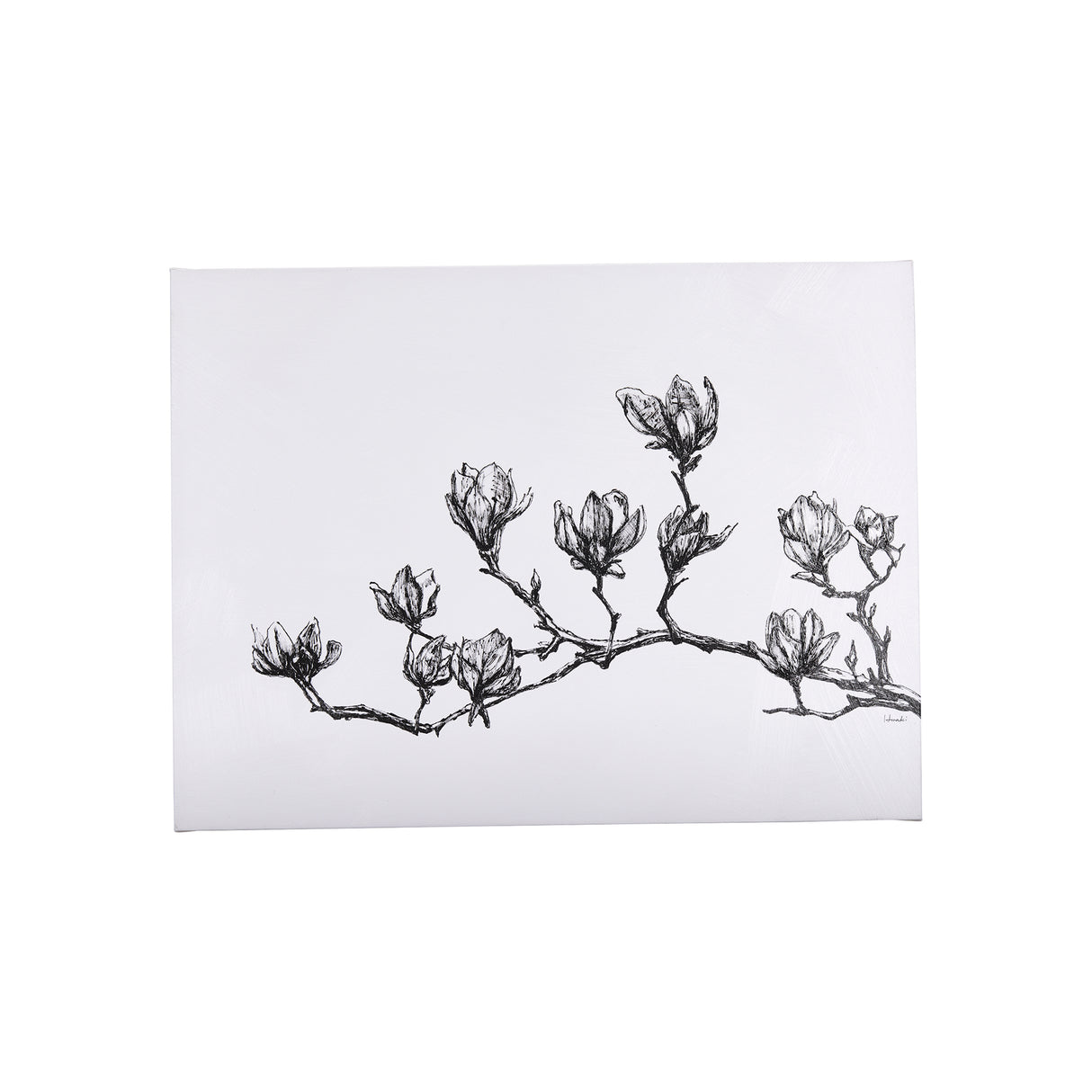 Magnolia II by Mercana Studio a Hand Embellished Textured Canvas from Mercana - Luna Furniture