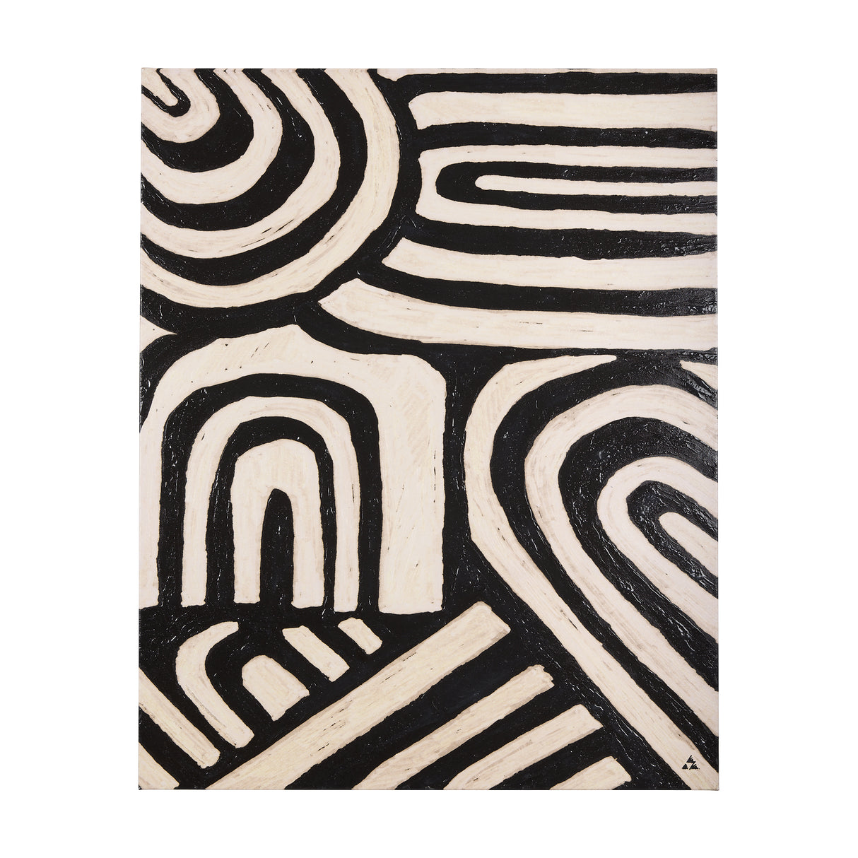 Clay Pattern II by Mercana Studio a Hand Embellished Textured Canvas from Mercana - Luna Furniture