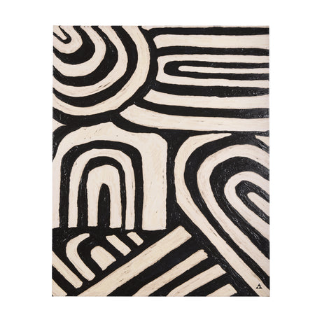 Clay Pattern II by Mercana Studio a Hand Embellished Textured Canvas from Mercana - Luna Furniture