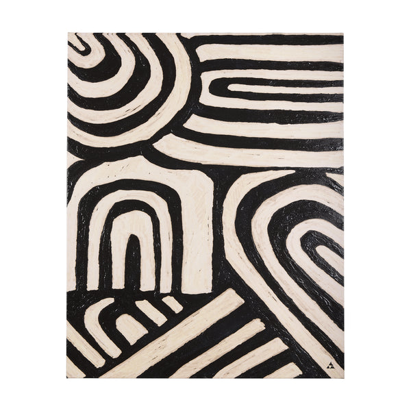 Clay Pattern II by Mercana Studio a Hand Embellished Textured Canvas