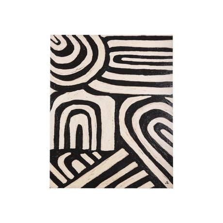 Clay Pattern II by Mercana Studio a Hand Embellished Textured Canvas from Mercana - Luna Furniture