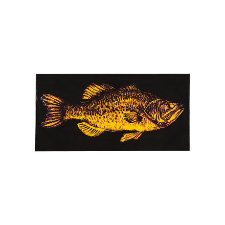 Largemouth Bass Orange by Mercana Studio a Hand Embellished Textured Canvas from Mercana - Luna Furniture