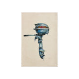 Vintage Motor I by Mercana Studio a Hand Embellished Textured Canvas from Mercana - Luna Furniture