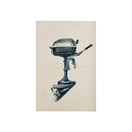 Vintage Motor II by Mercana Studio a Hand Embellished Textured Canvas from Mercana - Luna Furniture