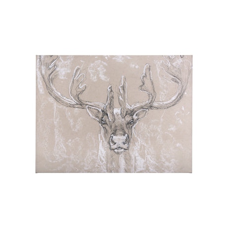 Sketch of animal II (Caribou) by Mercana Studio a Hand Embellished Textured Canvas from Mercana - Luna Furniture
