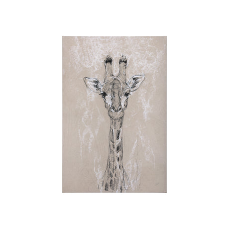 Sketch of animal IV (Giraffe) by Mercana Studio a Hand Embellished Textured Canvas from Mercana - Luna Furniture