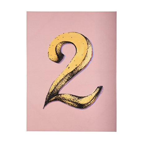 Numbers II by Mercana Studio a Hand Embellished Textured Canvas from Mercana - Luna Furniture