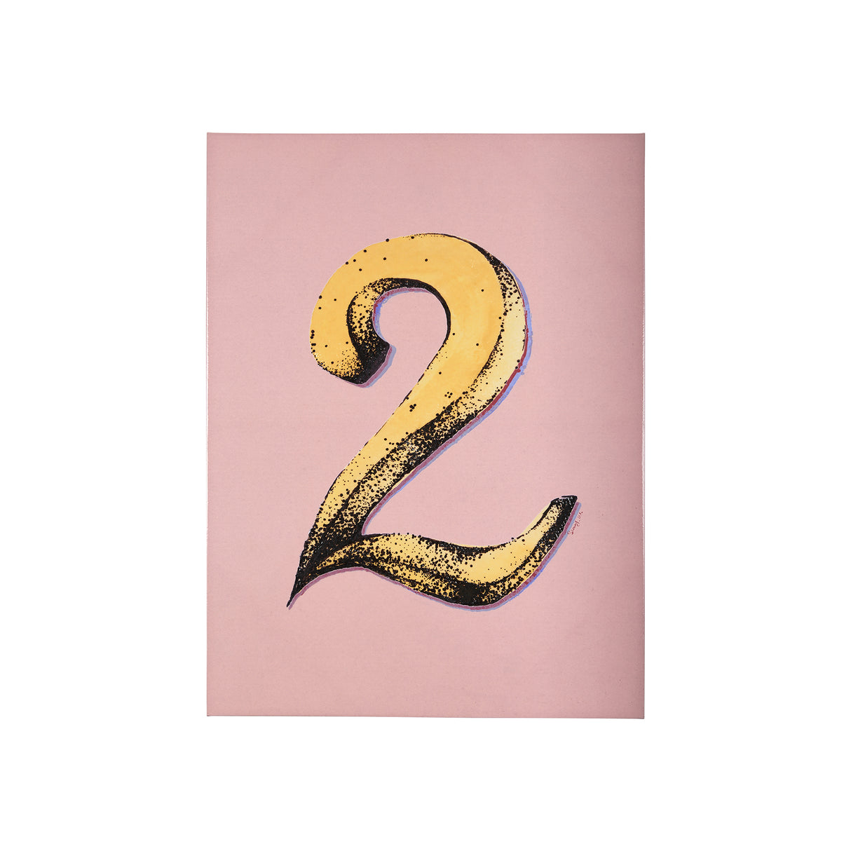 Numbers II by Mercana Studio a Hand Embellished Textured Canvas from Mercana - Luna Furniture
