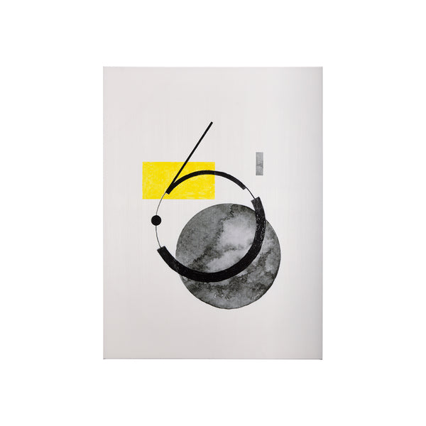 Numbers VI by Mercana Studio a Hand Embellished Textured Canvas