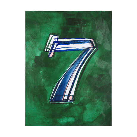 Numbers VII by Mercana Studio a Hand Embellished Textured Canvas from Mercana - Luna Furniture