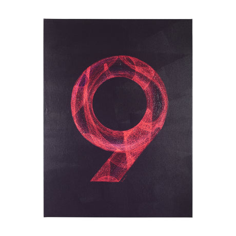 Numbers IX by Mercana Studio a Hand Embellished Textured Canvas from Mercana - Luna Furniture