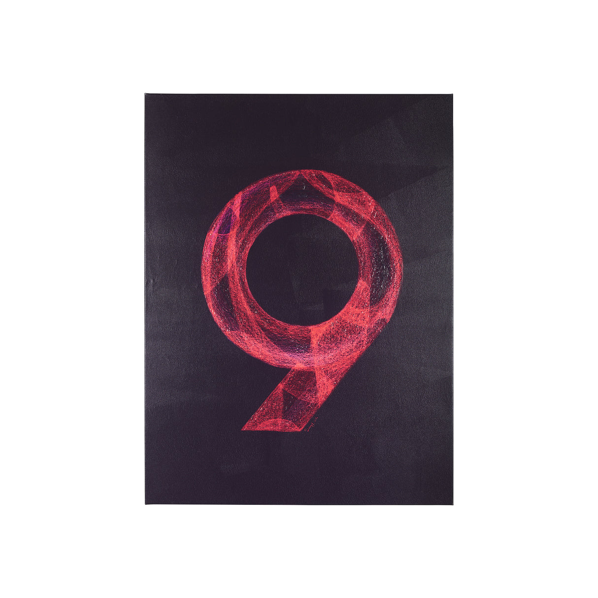 Numbers IX by Mercana Studio a Hand Embellished Textured Canvas from Mercana - Luna Furniture