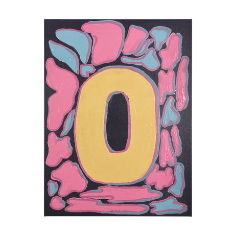 Numbers X by Mercana Studio a Hand Embellished Textured Canvas from Mercana - Luna Furniture