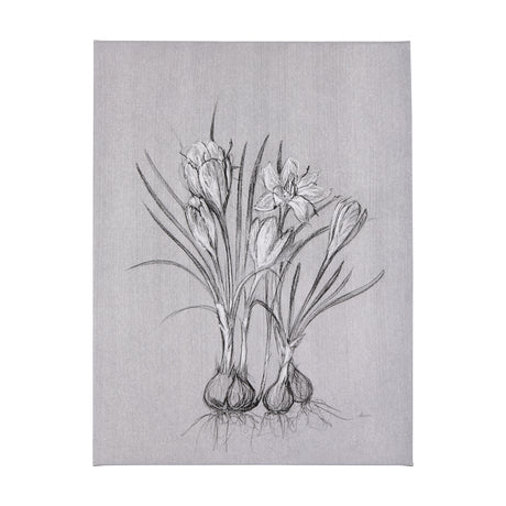 Botanical sketches V (Grey) by Mercana Studio a Hand Embellished Textured Canvas from Mercana - Luna Furniture
