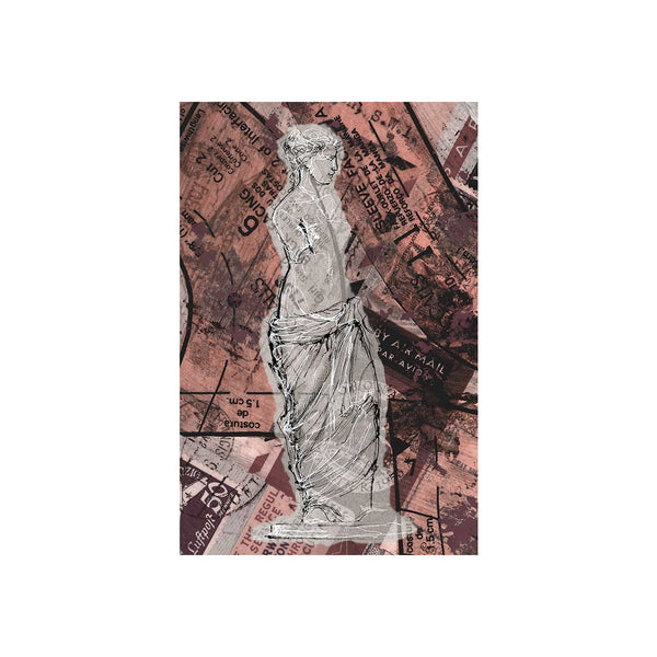 Graffiti Sculpture V by Mercana Studio a Hand Embellished Textured Canvas