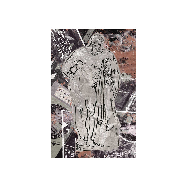 Graffiti sculpture VI by Mercana Studio a Hand Embellished Textured Canvas