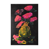 Midnight Flower I by Mercana Studio a Hand Embellished Textured Canvas from Mercana - Luna Furniture