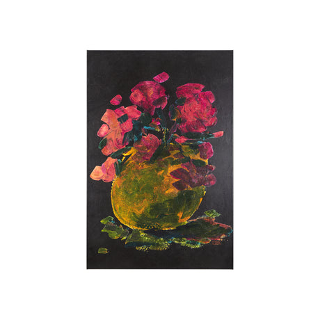 Midnight Flower II by Mercana Studio a Hand Embellished Textured Canvas from Mercana - Luna Furniture